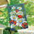 Ladybugs and Daisies Floral House Flag