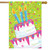 Birthday Cake Celebration House Flag