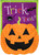 Jack O Lantern Applique House Flag