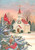 Winter Church Seasonal House Flag