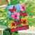 Floral Welcome Butterflies Spring House Flag
