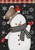 Celebrate Winter Snowman Primitive House Flag