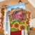 Sunflower Barn Fall House Flag