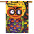 Spooky Owl Halloween House Flag