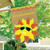 Summer Sunface Burlap House Flag