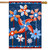 Patriotic Pinwheels House Flag