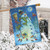 Moonlit Snowman Winter House Flag