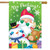 No Peeking Christmas House Flag