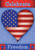 Celebrate Freedom Patriotic House Flag