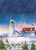 Christmas Lighthouse House Flag