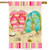 Flip Flop Summer House Flag