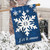 Briarwood Lane small printed house flag with Let It Snow design for winter seasonal porch display.