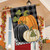 Checkered Pumpkins Autumn House Flag