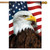 Briarwood Lane American Eagle Patriotic House Flag with stars, stripes, and eagle in red, white, and blue.