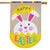 Easter Bunny Egg Burlap House Flag