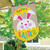 Easter Bunny Egg Burlap House Flag