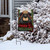 Woodsy Bear Welcome Winter Garden Flag