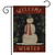 Welcome Winter Snowman Garden Flag