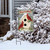 Christmas Cardinal Birdhouse Garden Flag