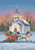One Horse Open Sleigh Christmas Garden Flag