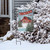 Winter Barn Garden Flag