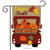 Happy Fall Pickup Burlap Garden Flag