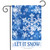 Let It Snow Snowflakes Winter Garden Flag