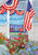 Briarwood Lane Patriotic Porch Spring Garden Flag with red, white, and blue floral design.