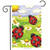 Springtime Ladybugs Garden Flag