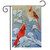 Wintertime Cardinals Garden Flag