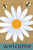 Daisy Welcome Spring Burlap Garden Flag