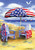 Patriotic Beach Scene Summer Garden Flag