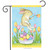 Bunny and Basket Easter Garden Flag