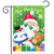 No Peeking Christmas Garden Flag