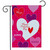 Hugs & Kisses Valentine's Day Garden Flag