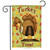 Turkey Time Thanksgiving Garden Flag