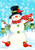 Winter Snowman Garden Flag