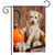 Pumpkin Harvest Puppy Autumn Garden Flag