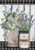 Briarwood Lane spring garden flag with rustic floral design and primitive style on a mason jar.