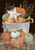 Briarwood Lane Fall Bushel Primitive Garden Flag with pumpkins, gourds, and rustic tin bucket accents.