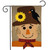 Autumn Scarecrow Burlap Garden Flag