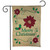 Christmas Poinsettia Burlap Garden Flag