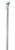 Briarwood Lane 56" Aluminum standard flag pole with ant-wrap, decorative house flag pole in silver.