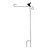 Briarwood Lane Wrought Iron Hummingbird Garden Flag Stand Holder