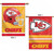 Kansas City Chiefs 2 Sided NFL Vertical House Flag