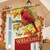 Ruby Red Cardinal Fall House Flag