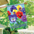 Pansies Floral Spring Welcome House Flag