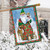 Woodland Santa House Flag