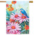 Painted Daisies Bluebird House Flag