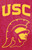 University of Southern California USC Trojans Applique House Flag